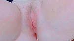 My tight cunt spread open with metal clips