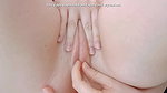 opening her lips with her fingers