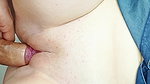 opening her tight pussy and filling her with cum