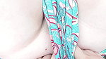 opening my cousin’s pussy with my fingers under her dress