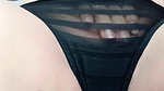 pantie dripping fluids and freshly shaved pussy