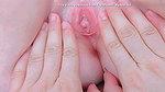 penetrating her petite and pinching pussy with a spring