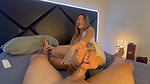 petite blonde smoking cigarette makes me a footjob with his perfect feet