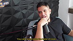 Podcast gets out of control, blowjob, deep throat and a lot of semen live -Sara Blonde and Crispasquel
