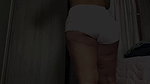 PUTTING THE CAMERA ON MY STEPSISTER IN SHORTS AND HER TIGHT PUSSY IS MARKED (BIG ASS, CAMELTOE)