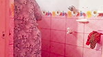 A Bangladeshi-Bihari woman is engaging in romantic sex inside the bathroom while bathing