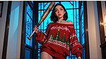 Lonely MILF Gets Her Christmas Wish from Santa While Husband’s Away