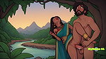 Pushpa and Srivalli romance in jungle