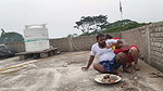 Beautiful Indian Village Aunty Hot Romance Big Boobs Press and Pussy Fucking on the Roof Over