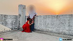 My Boyfriend Fucked Me in a Red Saree and Ejaculated Inside My Mouth, He Was Licking My Ass with His Tongue