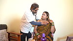Doctor and Patient Having fun During Check up