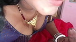 Hot newly married housewife in red saree having sex for the first time with her brother-in-law