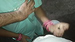 In the kitchen, water was taken out of penis, showing big boobs and Hindi audio best handjob