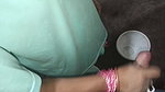In the kitchen, water was taken out of penis, showing big boobs and Hindi audio best handjob