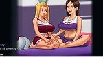 Summertime saga – taboo – gameplay – roleplay – fantasy – cheerleaders holding each other saggy & perky tits