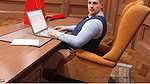 The Spellbook – gameplay – roleplay – milf gives blowjob under table to her boss