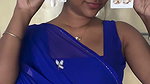 Cute tamil serial actress girl transparent saree wearing boobs and waist expose 1