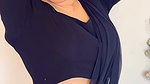 MITHU ENCHANTING DIVA TOO FLAWLESS SEXY IN BLACK SAREE UUFFF 1