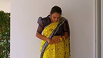 Mayamol Padikanath Sexy Navel in yellow saree drape 2 1