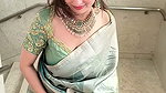 Niveditha Gowda TEMPTING HOTTIE IN OPEN CLEAVAGE SAREE HQ VIDEO 1