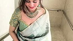Niveditha Gowda TEMPTING HOTTIE IN OPEN CLEAVAGE SAREE HQ VIDEO 1