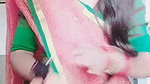chubby lady sexy navel in pink saree 1