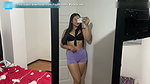 Cute girl gym shorts try on haul
