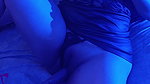 Hot Latina MILF Under Blue Light Gets Oral Sex, Dildo Masturbation and Juicy Fluids with Orgasms