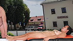 HOT SEX IN A PUBLIC SQUARE WITH ADAMANDEVE AND LUPO