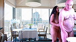 HOT STRIP GAME IN A RESTAURANT WITH ADAMANDEVE AND LUPO