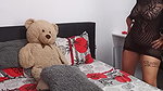 I chew my pussy passionately in lingerie
