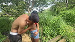 I fuck my stepsister on a very extreme bridge running the risk of falling while we are on a family outing