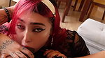 I fulfill my boyfriend’s best friend’s dream of fucking a goth girl like me, he loves how I suck her