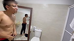 I go into my coworker’s bathroom to fuck her