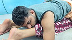 Ass kiss romance , Malayali girl hot ass kiss with romance in nighty