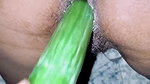 Pooja bhabhi ki pussy mein mein hai padla aur thick cucumber inserted pussy ass duno tore diya
