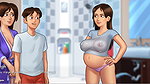 Summertime saga – gameplay – roleplay – wet shirt pregnant teen and teen’s photoshoot