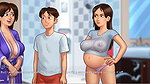 Summertime saga – gameplay – roleplay – wet shirt pregnant teen and teen’s photoshoot