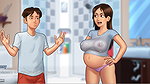 Summertime saga – gameplay – roleplay – wet shirt pregnant teen and teen’s photoshoot