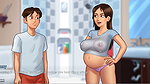 Summertime saga – gameplay – roleplay – wet shirt pregnant teen and teen’s photoshoot