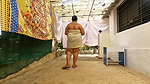 Traditional style in white Indian dressed cutie showing her sexy body, completely nude