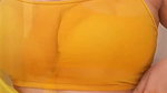 Busty Beauty In Yellow Crop Top & Saree Teases With Deep Cleavage 1