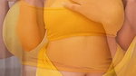 Busty Beauty In Yellow Crop Top & Saree Teases With Deep Cleavage 1