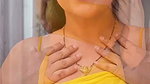 Busty Beauty In Yellow Crop Top & Saree Teases With Deep Cleavage 1