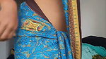 NAUGHTY DESI WIFE SEXY IN NO BLOUSE SAREE WILD UUFFF 1
