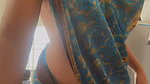 NAUGHTY DESI WIFE SEXY IN NO BLOUSE SAREE WILD UUFFF 1