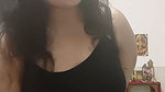chubby desi girl sexy deep navel in black top 1