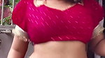 fleshy marathi lady sexy deep navel in red costume 1