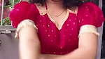 fleshy marathi lady sexy deep navel in red costume 1