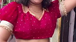 fleshy marathi lady sexy deep navel in red costume 1